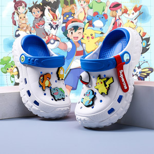 
Boys' hole shoes children's slippers 2025 summer new style boy's non-slip soft sole baby big children's sandals beach shoes