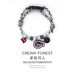 Colorful Cat Pendant, Cute and Simple Fish-Shaped Collar Necklace, Dog Bell, Adjustable Decorative Collar