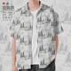 Western denim illustration plant forest forest series large-size short-sleeved shirt men's and women's European and American style design
