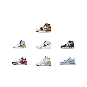 
[Climbing] Jordan Legacy 312 multi-color fashion casual shock-absorbing wear-resistant low-top high-top children's sneakers