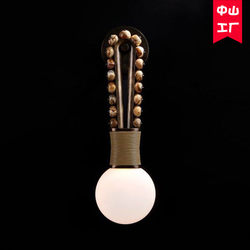 Apparatus Retro Living Room and Dining Room Chandelier, Creative and Unique Study Room and Bedroom Background Wall American-Style Hotel Wall Lamp