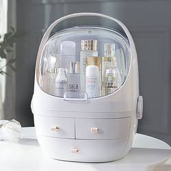 Cosmetics Storage Box New Large-Capacity Desktop Dressing Table Household Dust-Proof Skin Care Products Lipstick Makeup Brush Storage