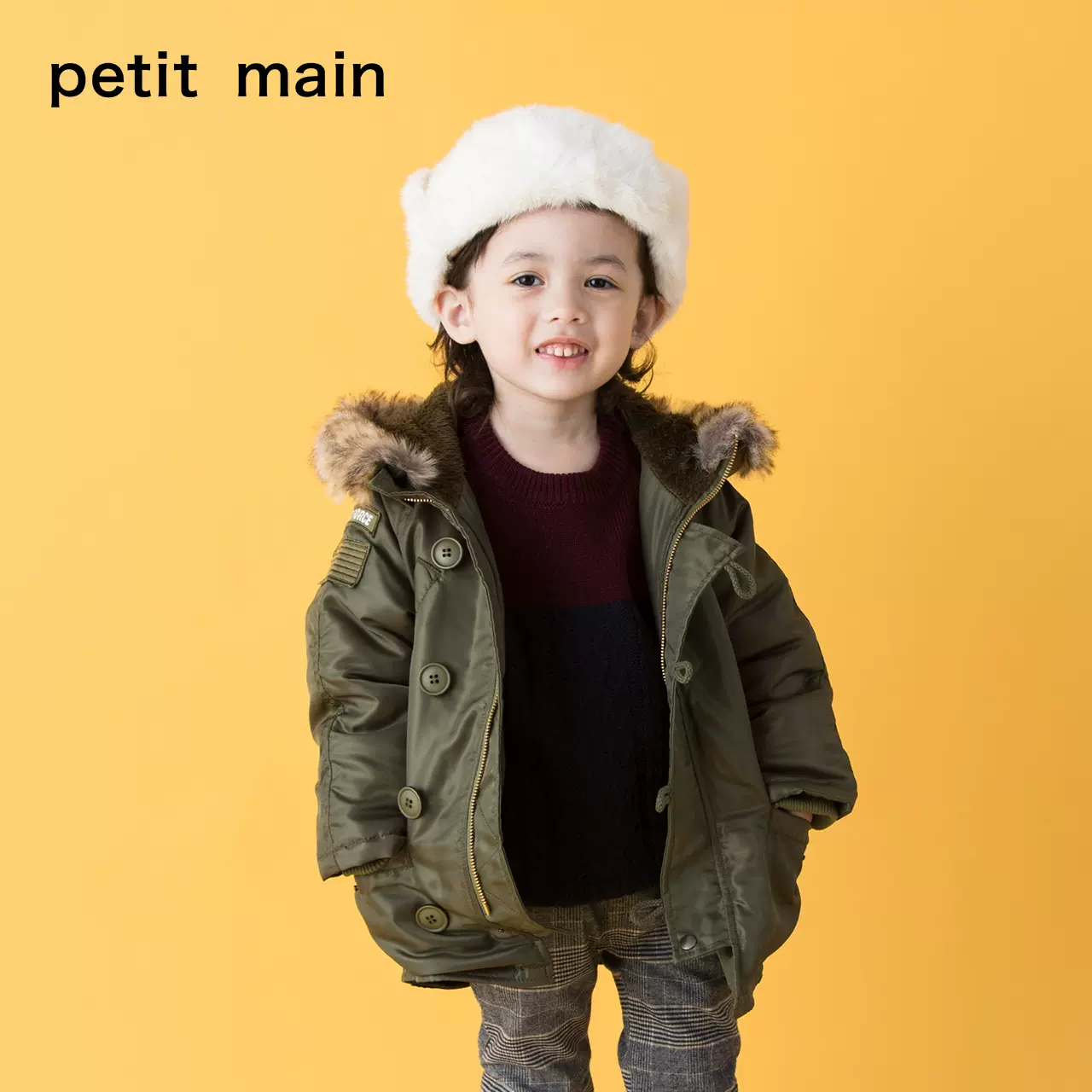 断码清仓 日本 petit main 男女童连帽羽绒服/棉服/卫衣 天猫优惠券折后￥69包邮（￥269-200）