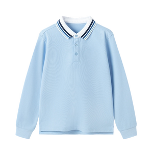
Eton Gide children's long-sleeved T-shirt Spring and Autumn New Style Boys and Girls College Color Block Polo Shirt 24T904