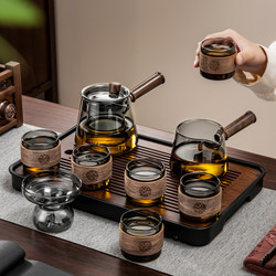 Glass Tea Set 2025 New Model for Home Use, Tea Tray, Office, Living Room, Drinking Tea, Kung Fu Tea Cups, Anti-Scald Teapot