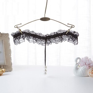 Emotional fun underwear plus size perspective underwear sexy massage pearl pants briefs women's thong 200*0.5kg
