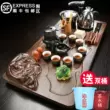 bộ ấm trà điện Bộ trà cung cấp nước hoàn toàn tự động hộ gia đình đất sét tím kung fu trà đạo khay trà bằng gỗ nguyên bộ Bộ bàn pha trà trà đạo ba chiều bàn trà thông minh có tủ lạnh
