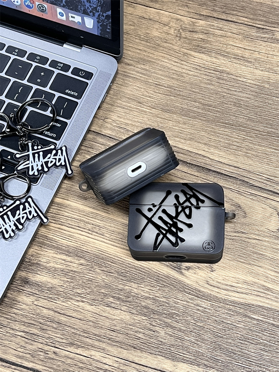 STUSSY Trendy Fashionable Protective Carry Cases Apple Airpods 1