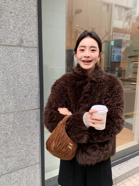 LICKYSENIOR Thousand Gold Toca Tuscan women's winter warm and high-end fur imported from Spain