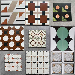 Retro B&B Small Mosaic Tiles 200 Green All-Ceramic Kitchen Bathroom Background Balcony Restaurant Non-Slip Wall and Floor Tiles