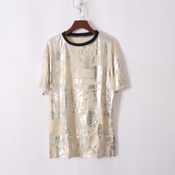 Short-Sleeved T-Shirt for Summer, Stylish Men's Loose-Fitting Glossy Hair Stylist Style, Cool Round-Neck Half-Sleeve Top, Plus-Size Men's Clothing