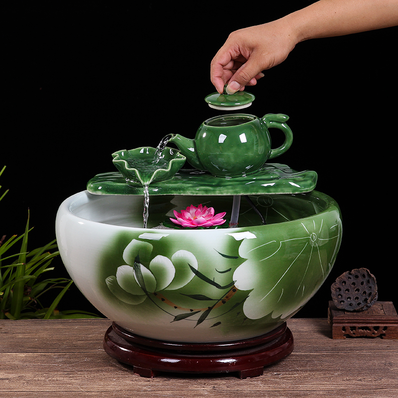 （No37）水鉢　中国景徳鎮水鉢　メダカ鉢　睡蓮鉢 美品 中国美術 [景徳鎮製] 大型.火鉢.水鉢 睡蓮.メダカ