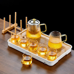Glass Tea Set for Home Use 2025 New Model Living Room Kung Fu Tea Cup with Filter Teapot Tea Brewing Set Small Tea Set