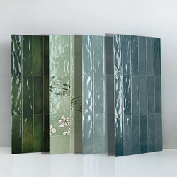 Glazed Ceramic Tiles 400X800 Glossy Checkered Tiles Bathroom Tiles Trendy Gradient Iridescent Wall Tiles