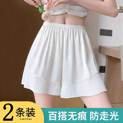 Women's Safety Shorts, Anti-Exposure, Summer Thin Style, Plus Size, Non-Curling, Can Be Worn Outside, Jk Safety Shorts, Home Leggings, Shorts