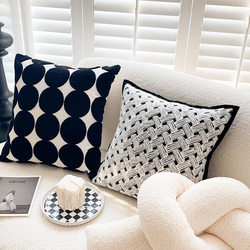 High-End Luxury ins Style Art Sofa Throw Pillow, Living Room Cushion, Backrest, Model Room Pillow, Bay Window Pillow, Removable and Washable