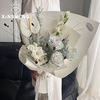 Core stiff and thickened kraft paper floral packaging material