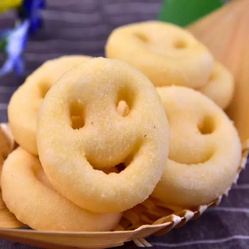 笑脸薯 麦肯笑脸薯 薯饼油炸薯条可爱土豆饼冷冻薯条1800g/袋重庆