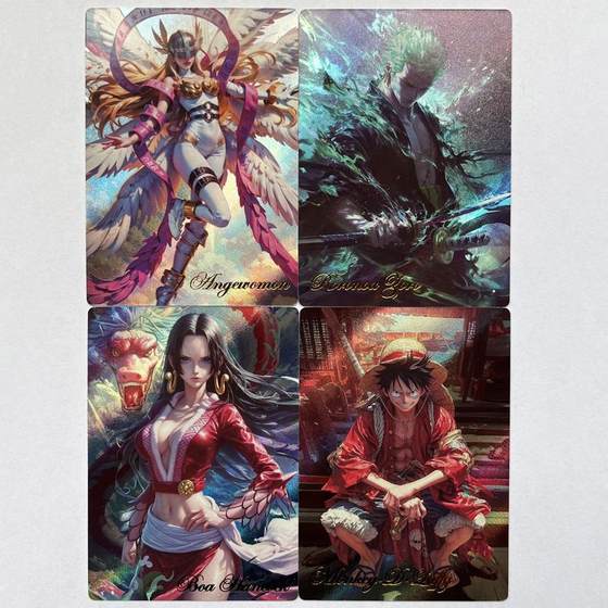 
One Piece, Luffy, Empress Sauron, Digimon, Celestial Beast, Collection Cards, Flash Cards