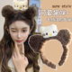 
Full of vitality, cute plush cat headband for women, autumn and winter new face wash, makeup, facial mask, headband, cartoon hair accessory