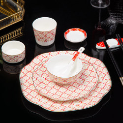 New Chinese style high-end new bone china tableware