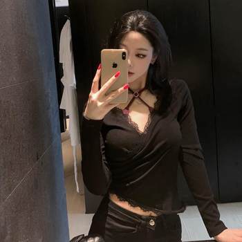 Mr. Du's heart-attacking rose* halter neck beautiful back camisole women's inner wear design sexy hot girl top