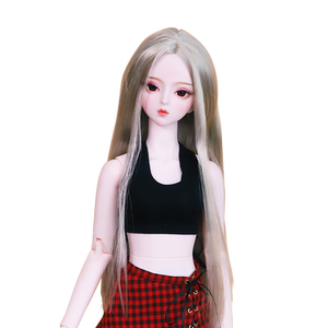 Debi Sheng 3 minutes 60 cm BJD doll implantation hair changes to makeup doll head custom hand -painted makeup finished products closed brain version
