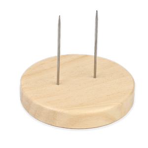 Doll accessories, wooden standing base support frame, crochet doll handle, fixed wool felt, solid wood handmade