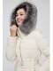 Bosideng Outlet women's long hooded classic business fur collar belt design slim down jacket
