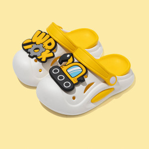 
EVA excavator children's slippers boys and girls hole shoes non-slip summer new girls boys baby sandals