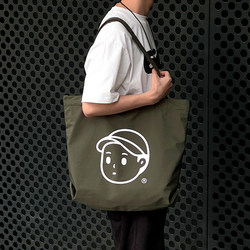 Finerworld Large-Capacity Outdoor Commuter Tote Bag Eco-Friendly Bag Korean Style Shoulder Bag Multi-Color Canvas Nylon Bag