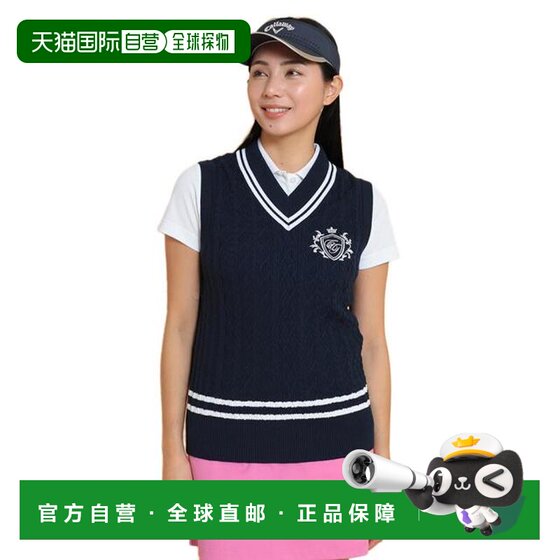 
Japan direct mail CALLAWAY V-neck knitted vest [C251192001120] Women's golf apparel