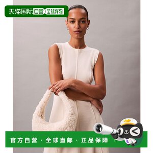 
1 hour refundable, Japan direct mail Calvin Klein women's imitation leather mini single handbag BOA plush pull