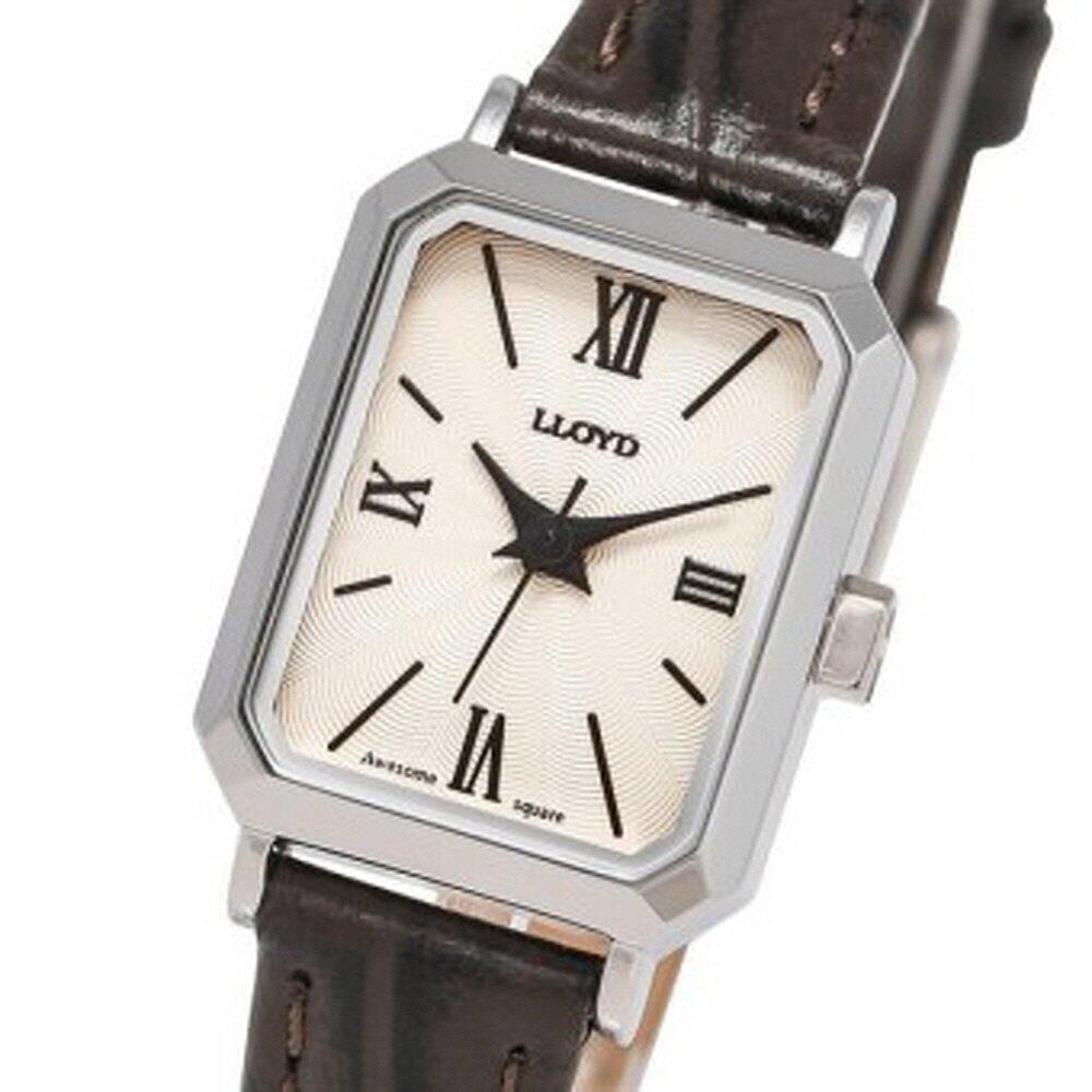 lloyd劳埃德男士女士合金手表黑色方形表带ll2g19306xsr