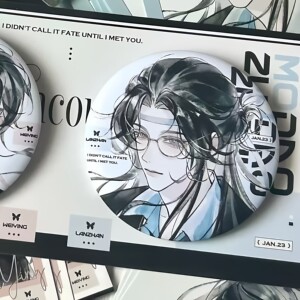 
The Patriarch of Demonic Dao, Wangxian, Wei Wuxian, Lan Wangji, Wuliang peripherals, Doujin Valley homemade bar badge gifts