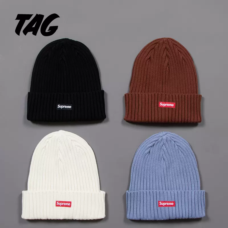 现货Supreme 22SS Overdyed Beanie经典小标Box Logo冷帽毛线帽-Taobao