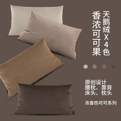 Rectangular Ultra-Soft Velvet Large Pillow for Office, Living Room, Sofa, Bed Head, Lumbar Support, Cushion, Pillowcase, Backrest