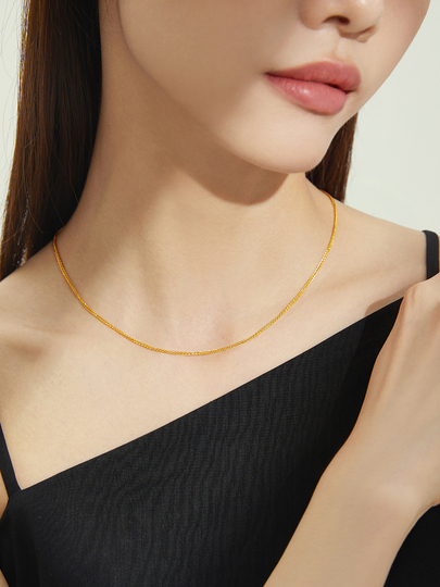 CHOW TAI FOOK ゴールド ネックレス 約50cm Amazon.com: CHOW TAI FOOK 18K Yellow Gold Necklace Chain