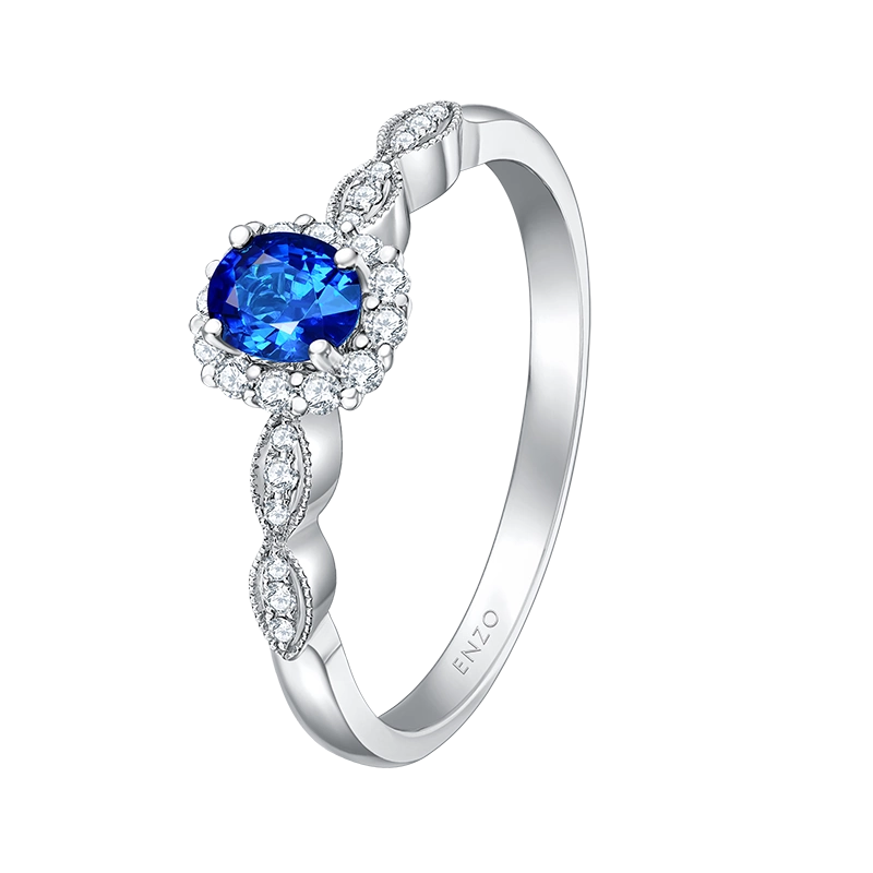 大福 周大福ENZO18K金红宝石白色蓝宝石手链女EZV4803礼物