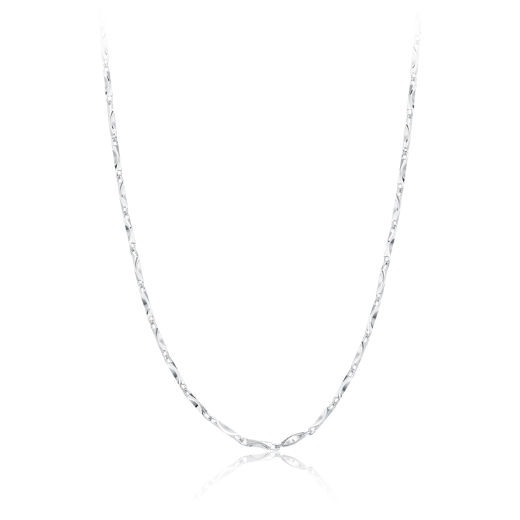 CHOW TAI FOOK pt950シルバー ネックレス 周大福PT950铂金素链– Gem Hooray 珠宝汇