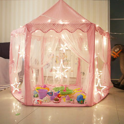 In-Stock Hexagonal Children's Tent Indoor Princess Playhouse Tulle Mosquito Net Tent Children's Tent Playhouse