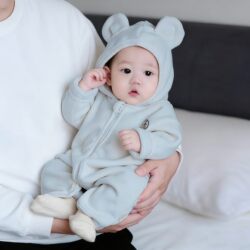 Baby Spring Jumpsuit, Infant Early Spring New Style Toddler Clothes, Spring Warm Clothing for Young Children, Outdoor Crawling Clothes