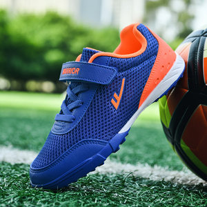 Back force children's football shoes training shoes TF broken nail boys and girls for primary and secondary school students dedicated summer breathable mesh shoes
