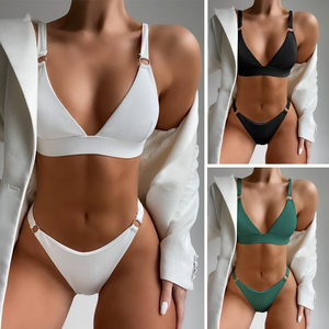 2024 new European and American sexy triangle Bikini swimsuit women's fashion bikini bikini
