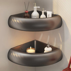 Bathroom Shelf, No-Drill Installation, Special Triangular Basket for Bathroom, Toilet Washbasin Wall Storage Corner Shelf