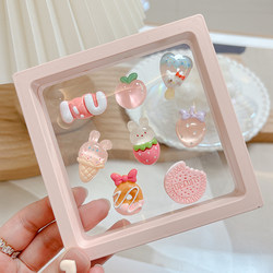 Cute Dashboard Cartoon Ladies Car Interior Decoration Stickers Electric Car Center Console Screen Stereo 3D Traceless Stickers