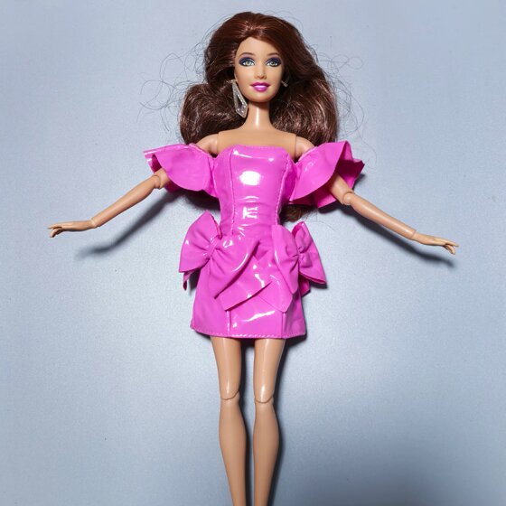 30cm doll clothing genuine doll clothes fashion professional suit sports casual clothing 6 -point gangster princess skirt