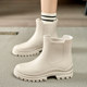 Japanese women's rain boots short 2024 new fashion outer rain boots women's waterproof non-slip women's rubber shoes water shoes
