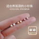 S999 sterling silver color natural freshwater pearl earrings for women's ear piercings without taking off earrings Niche high-end earrings