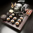 bàn trà điện thông minh giá rẻ Khay trà gỗ chắc chắn Kung Fu trà bộ hộ gia đình bàn trà nhỏ hoàn toàn tự động tích hợp khay thoát nước trà biển bộ hoàn chỉnh bàn trà điện gỗ hương